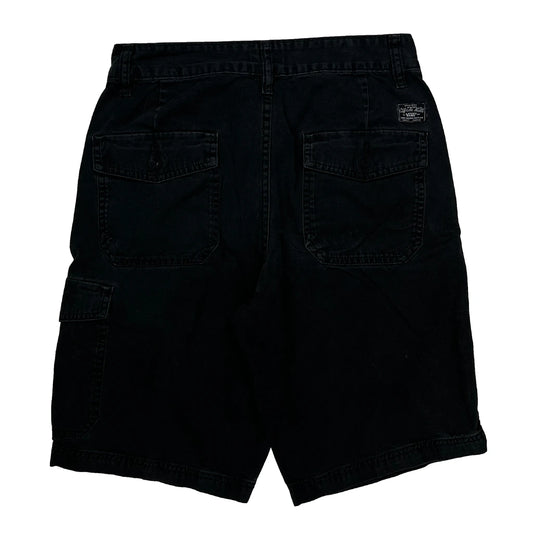 Vintage Vans Cargo Shorts - 28W 10L Black Cotton