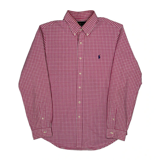 Ralph Lauren Checked Shirt - Large Red Cotton