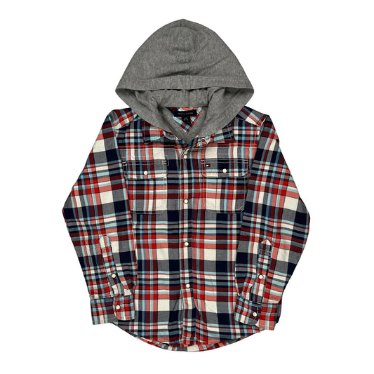 Age 6-7 Tommy Hilfiger Checked Flannel Shirt - Small Multicoloured Cotton