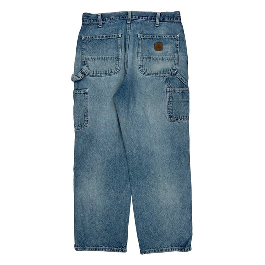Carhartt Carpenter Jeans - 32W 32L Blue Cotton