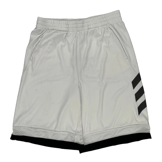 Age 15 Adidas Sport Shorts - XL White Polyester
