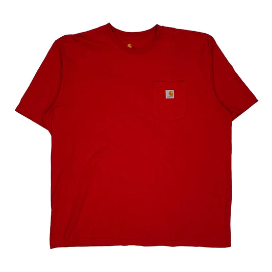 Carhartt T-Shirt - 2XL Red Cotton