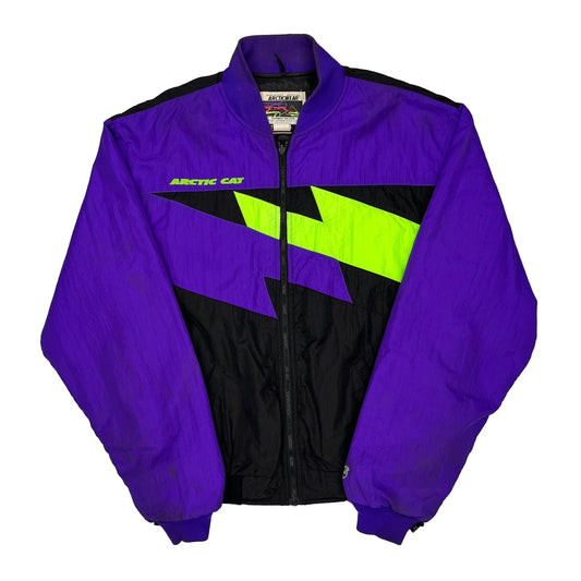 Arcticwear Graphic Bomber Jacket - Large Green Polyester