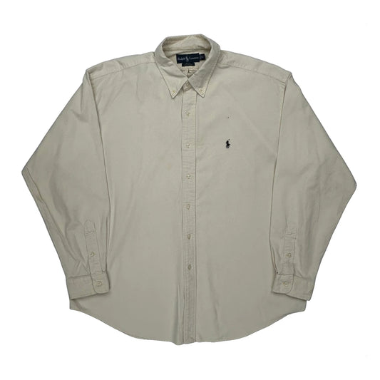 Vintage Ralph Lauren Shirt - XL Cream Cotton