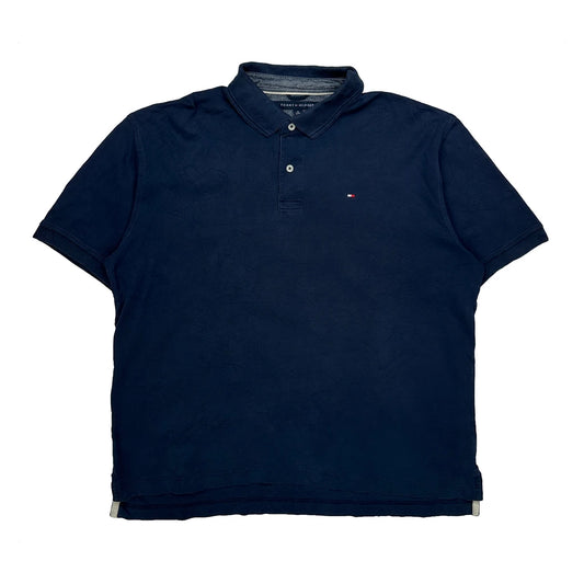 Vintage Tommy Hilfiger Polo Shirt - XL Navy Cotton
