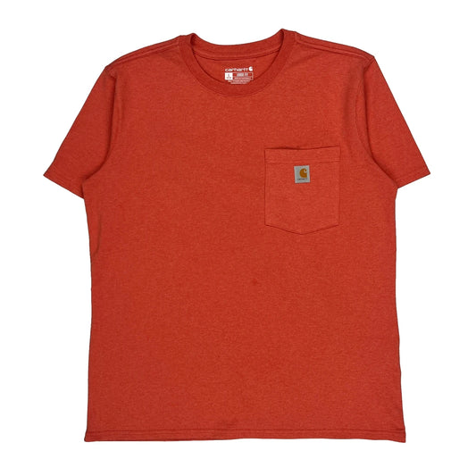 Carhartt T-Shirt - Large Red Cotton