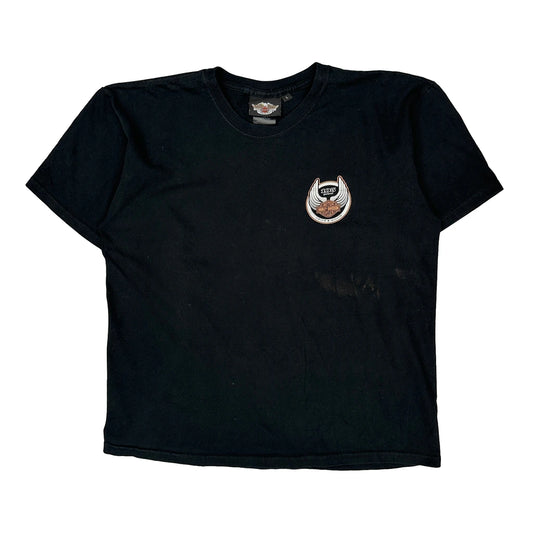 American Classic Motorcycles Harley Davidson Graphic T-Shirt - Large Black Cotton