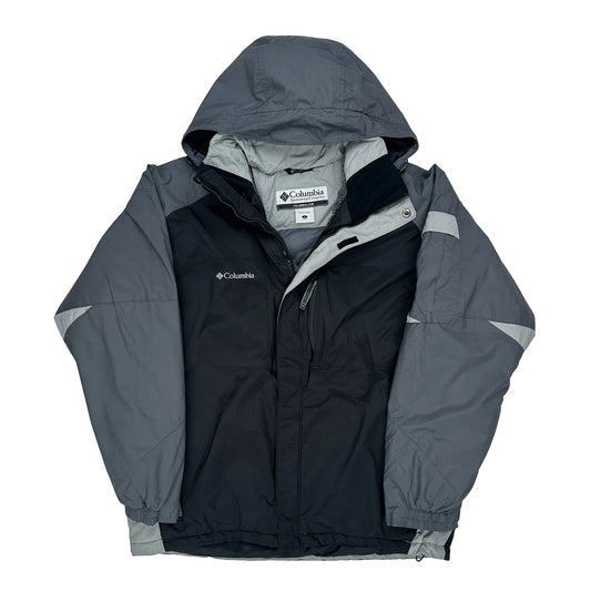 Vintage Columbia Waterproof Ski Jacket - Large Black Polyester