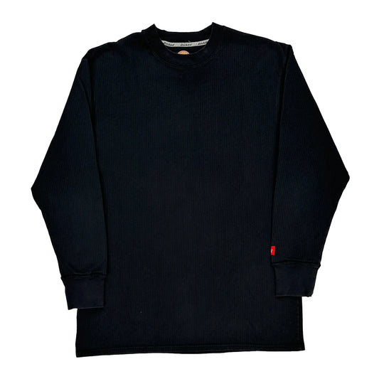 Dickies Long Sleeve T-Shirt - XL Black Cotton Blend