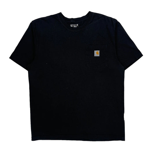 Carhartt T-Shirt - Medium Black Cotton