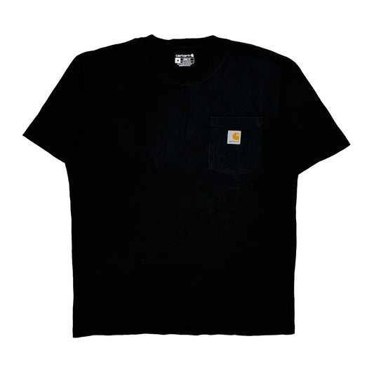 Vintage Loose Fit Carhartt T-Shirt - Medium Black Cotton