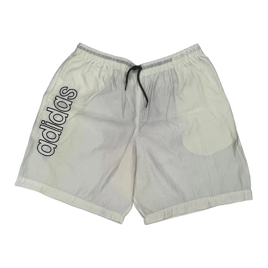 Adidas Spellout Sport Shorts - Large White Polyester