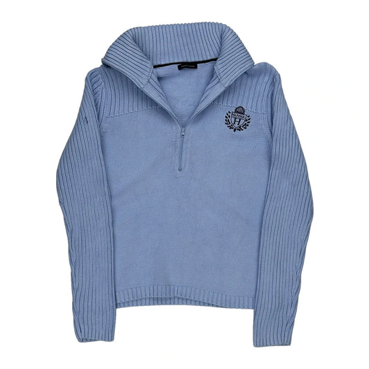 Tommy Hilfiger 1/4 Zip - Small Blue Cotton