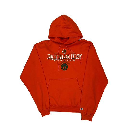 Plainfield East Bengals Champion College Hoodie - Medium Orange Cotton
