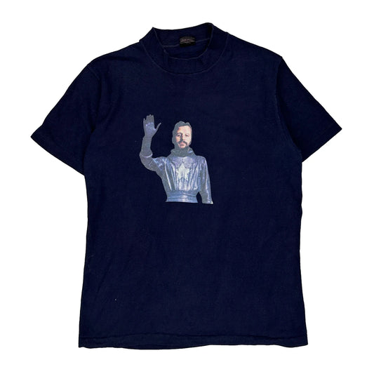 1974 Goodnight Vienna Ringo Starr Single Stitch T-Shirt - Medium Navy Cotton