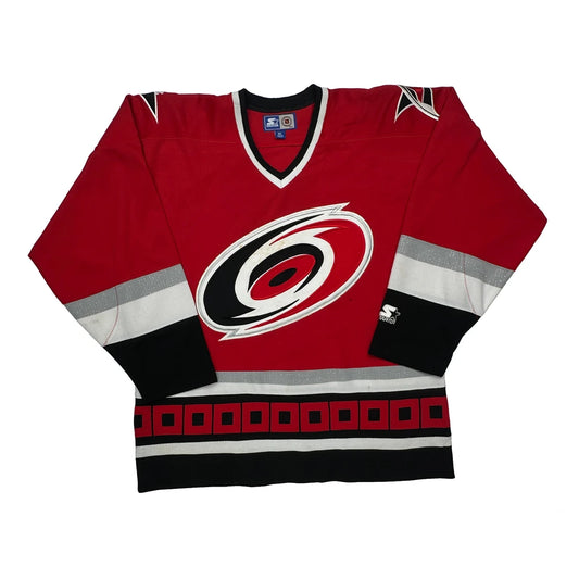 Vintage Carolina Hurricanes Starter Nhl Jersey - XL Red Polyester