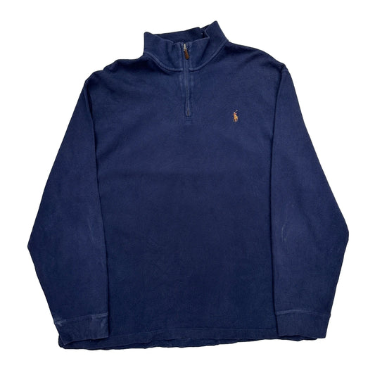 Polo By Ralph Lauren 1/4 Zip - 2XL Navy Cotton