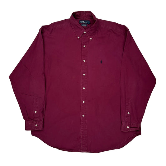 Blake Ralph Lauren Shirt - XL Burgundy Cotton