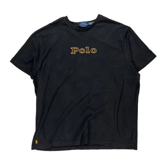 Polo By Ralph Lauren Spellout T-Shirt - XL Black Cotton