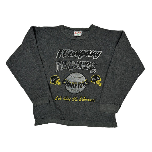Unbranded Graphic Sweatshirt - XL Grey Cotton Blend