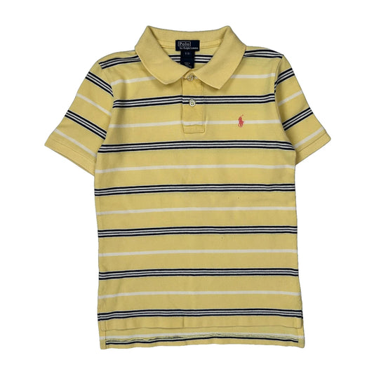 Vintage Age 8 Polo By Ralph Lauren Polo Shirt - Small Yellow Cotton