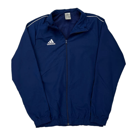 Adidas Track Jacket - Medium Blue Polyester