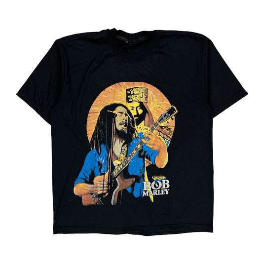 Bob Marley Unbranded Band T-Shirt - XL Black Cotton