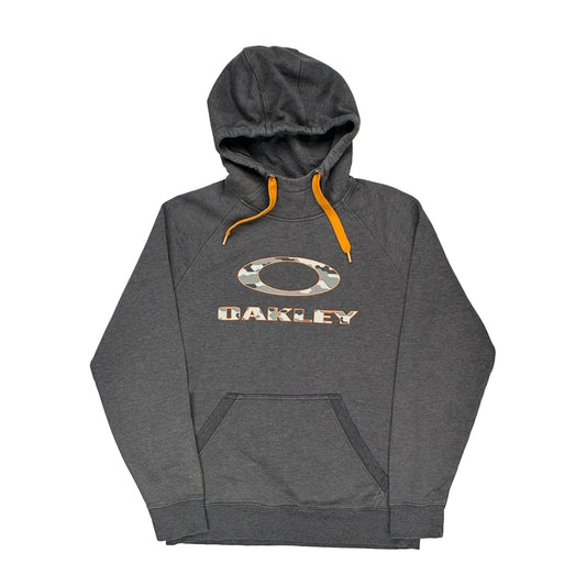 Oakley Hoodie - Large Grey Cotton Blend