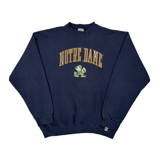 Notre Dame Logo 7 College Sweatshirt - XL Navy Cotton