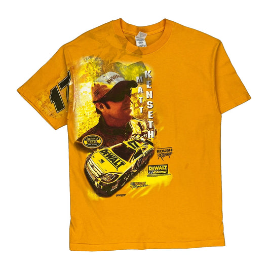 Matt Kenseth Alstyle Nascar T-Shirt - Large Yellow Cotton