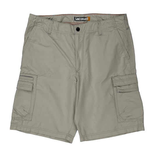 Lee Cargo Shorts - 36W 10L Grey Cotton