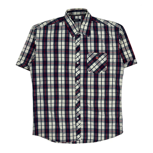 Gant Checked Short Sleeve Shirt - Large Multicoloured Cotton