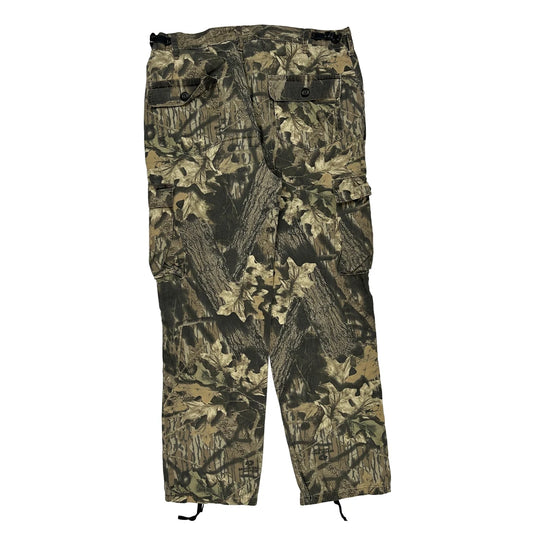 Red Head Camo Cargo Trousers - 36W 31L Khaki Cotton
