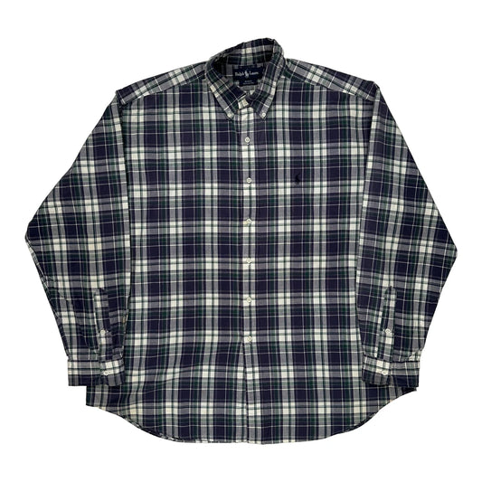 Blake Ralph Lauren Checked Shirt - XL Green Cotton