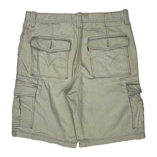Vintage Levis Cargo Shorts - 38W 11L Beige Cotton