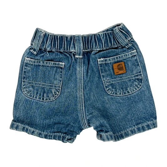 Age 6 Months Carhartt Denim Shorts - 3XS Blue Cotton