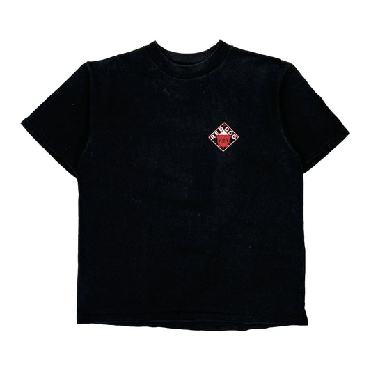 Red Dog Unbranded Single Stitch T-Shirt - XL Black Cotton