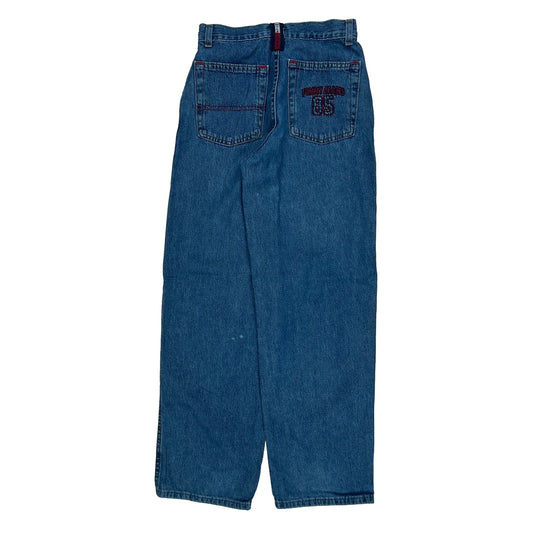 Tommy Hilfiger Wide Leg Jeans - 24W UK 6 Blue Denim