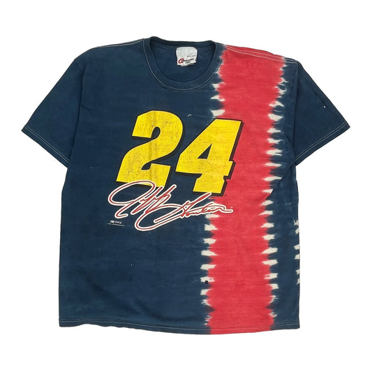 24 Competitors View Nascar T-Shirt - XL Blue Cotton