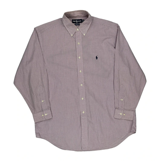Yarmouth Ralph Lauren Checked Shirt - Large Red Cotton