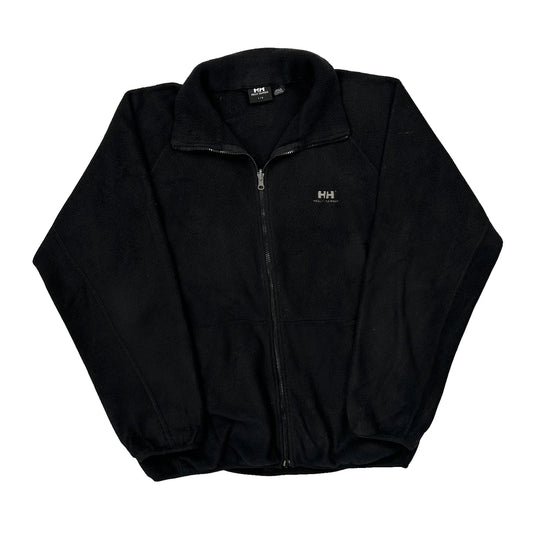 Vintage Helly Hansen Fleece Jacket - Large Black Polyester