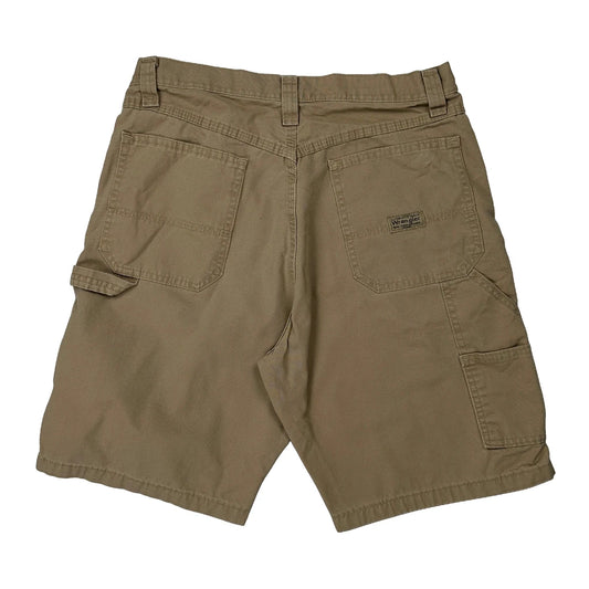 Vintage Wrangler Carpenter Shorts - 32W 10L Beige Cotton