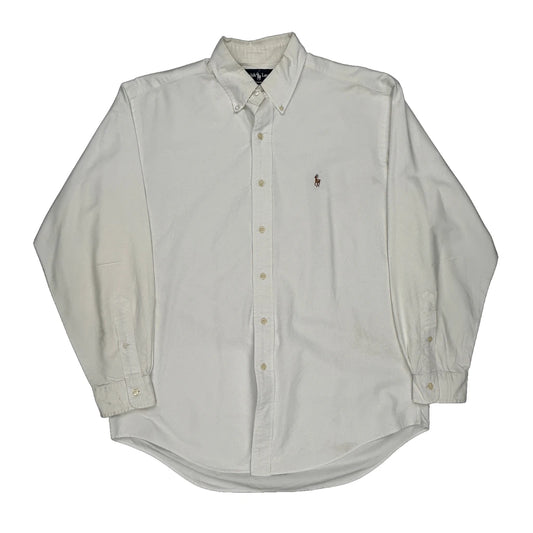Ralph Lauren Shirt - Large White Cotton