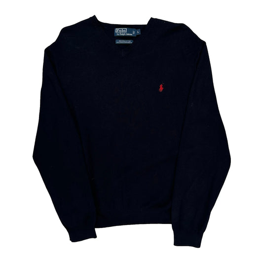 Polo By Ralph Lauren Jumper - Large Navy Cotton
