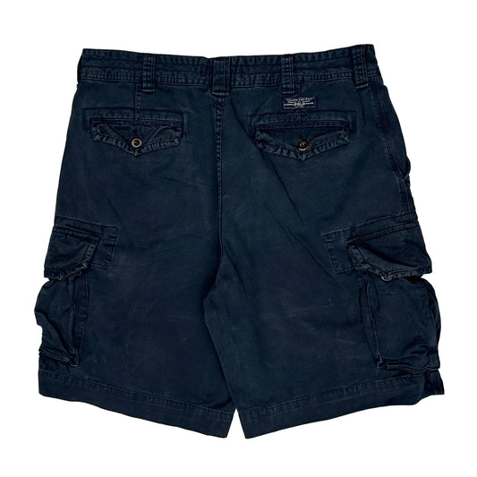 Polo By Ralph Lauren Cargo Shorts - 37W 10L Navy Cotton