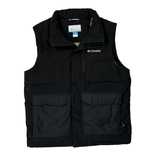 Vintage Columbia Gilet - Large Black Polyester