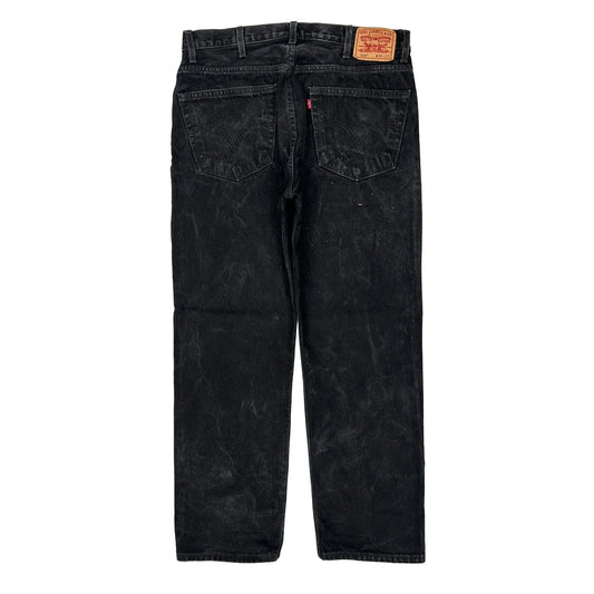 Vintage 505 Levis Jeans - 35W 30L Black Cotton
