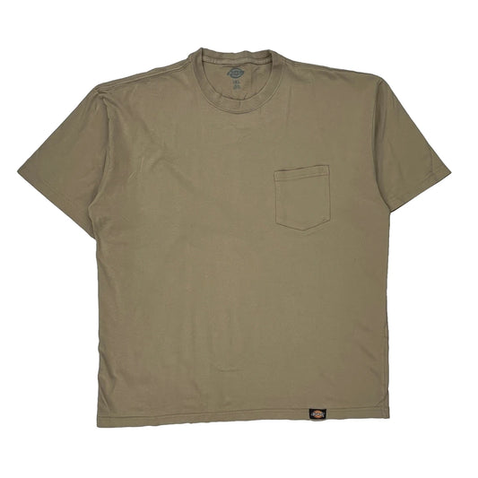 Dickies T-Shirt - 2XL Beige Cotton