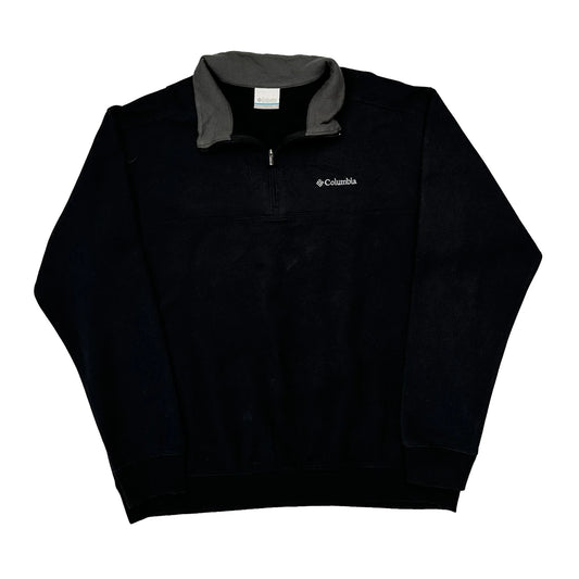Columbia 1/4 Zip - XL Black Polyester