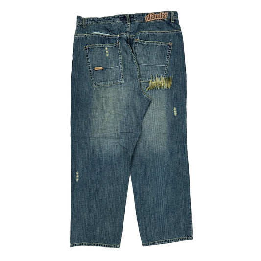 Vintage Akademiks Hip Hop Jeans - 36W 31L Blue Denim